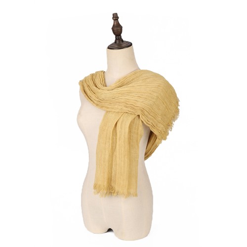 SF1624-YELLOW Luxury Pashmina Scarf