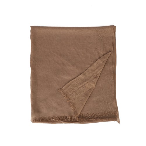 SF1626-KHAKI Solid Color Simple Style Scarf