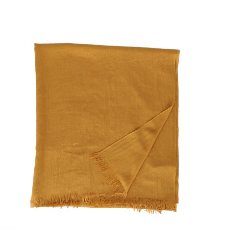 SF1626-YELLOW Solid Color Simple Style Scarf