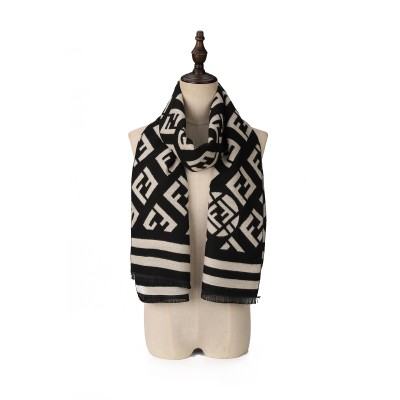 SF1703 BEIGE-Women Fashion Winter Scarf