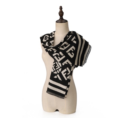 SF1703 BEIGE-Women Fashion Winter Scarf