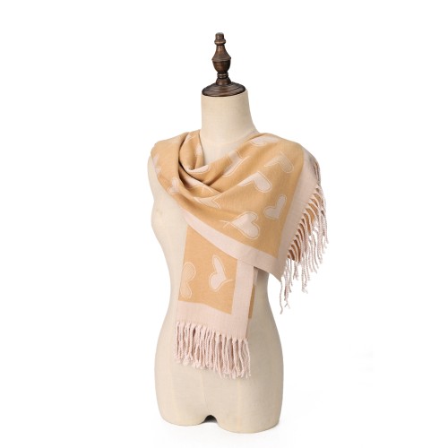 SF1705 YELLOW - Women's Fashion Winter Scarf