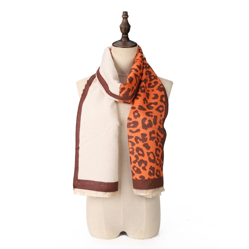 SF1706 ORANGE - Women's Fashion Winter Scarf