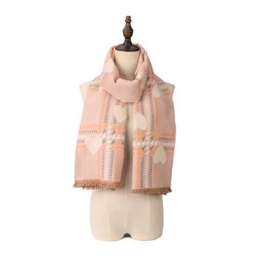 SF1708 PINK- Women's Fashion Winter Scarf