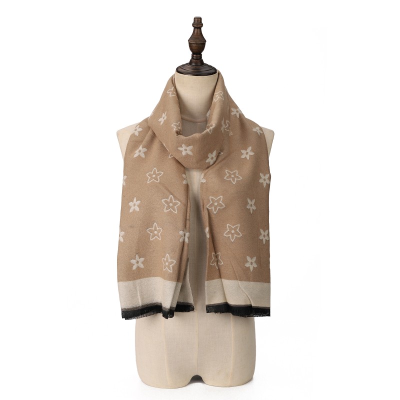 SF1715 BEIGE- Women's Fashion Winter Scarf