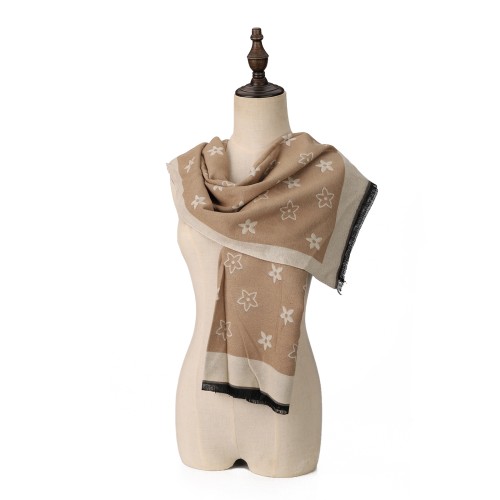 SF1715 BEIGE- Women's Fashion Winter Scarf