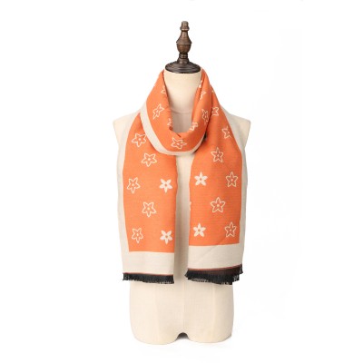 SF1715-ORANGE Women's Fashion Winter Scarf