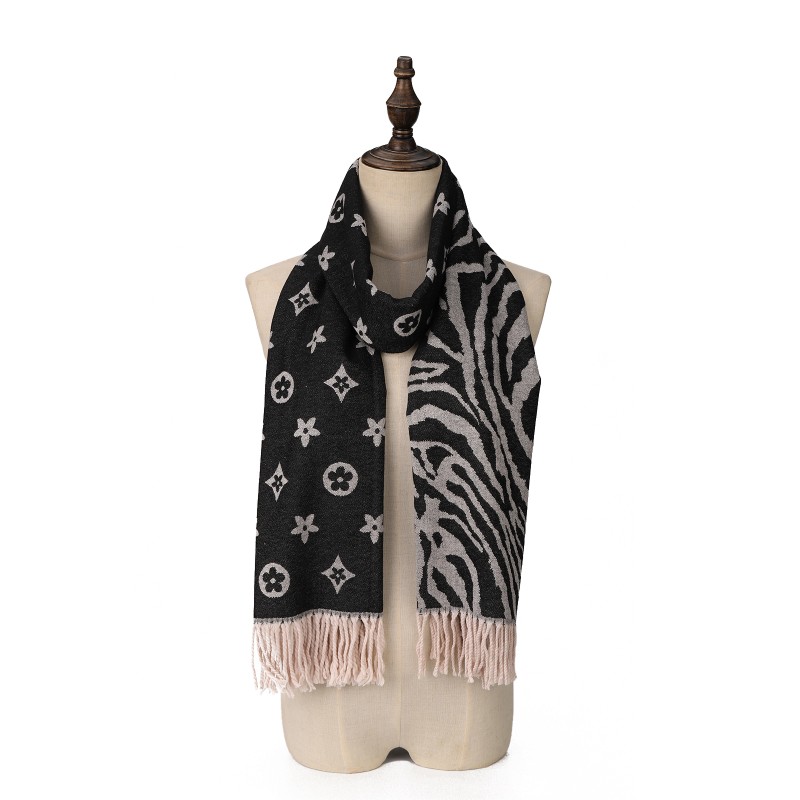 SF1716 GREY - Women's Fashion Winter Scarf