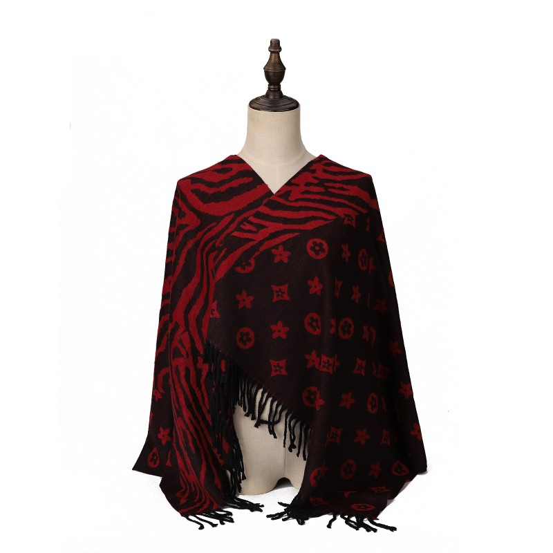 SF1716 RED- Women's Fashion Winter Scarf