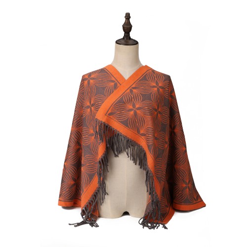 SF1717 ORANGE- Women's Fashion Winter Scarf