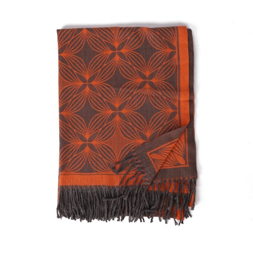 SF1717 ORANGE- Women's Fashion Winter Scarf