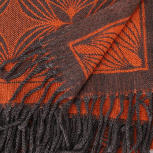 SF1717 ORANGE- Women's Fashion Winter Scarf