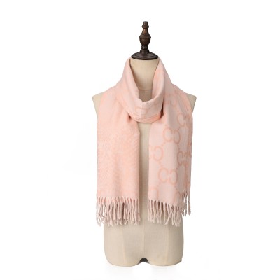 SF1718 PINK- Women's Fashion Winter Scarf