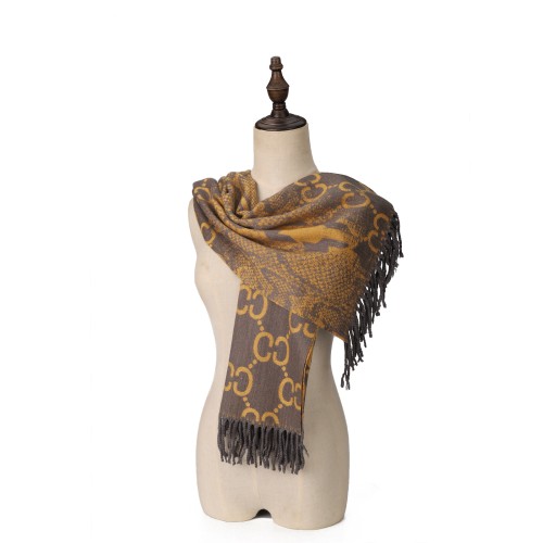 SF1718 YELLOW- Women's Fashion Winter Scarf