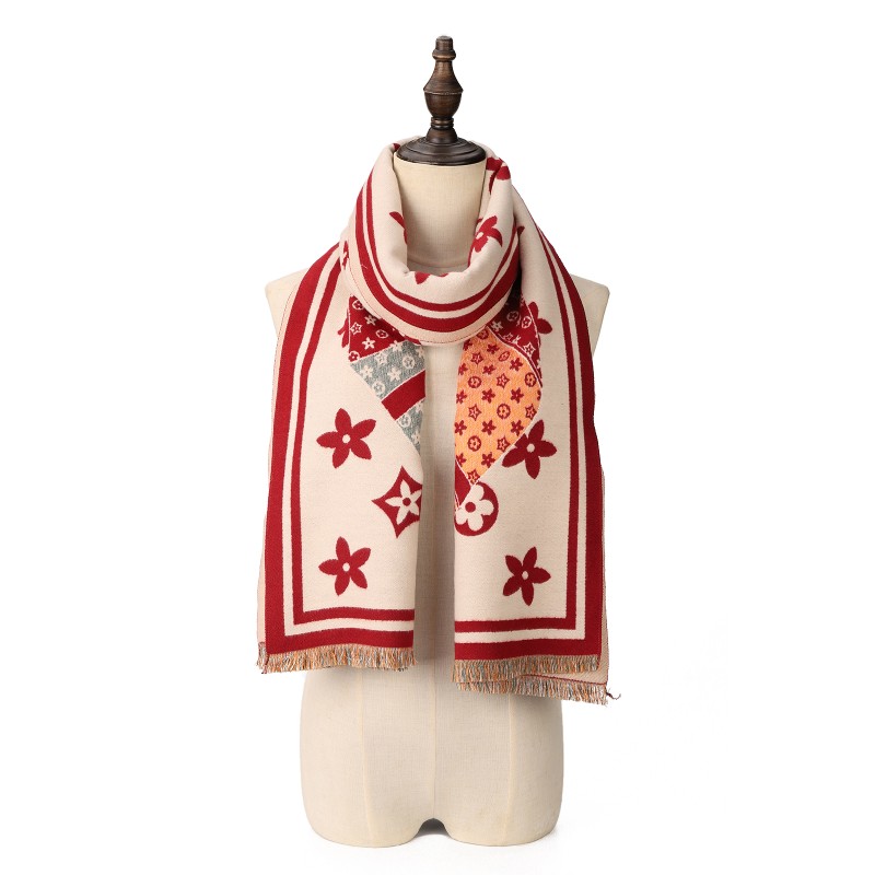 SF1719 RED- Women's Fashion Winter Scarf