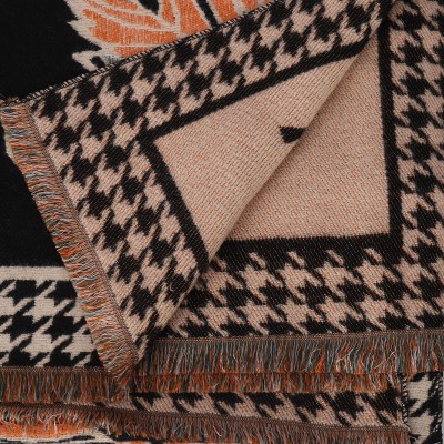 SF1720 BLACK- Women's Fashion Winter Scarf