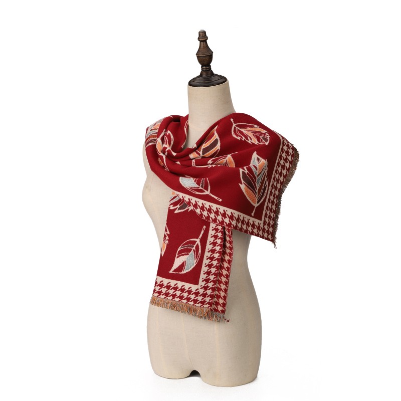 SF1720 RED - Women's Fashion Winter Scarf