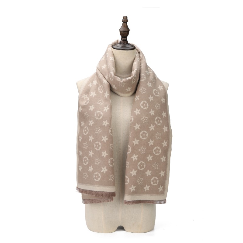 SF1728 GOLD-Women Fashion Winter Scarf