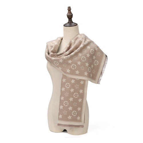 SF1728 GOLD-Women Fashion Winter Scarf