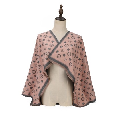 SF1728 GREY-Women Fashion Winter Scarf