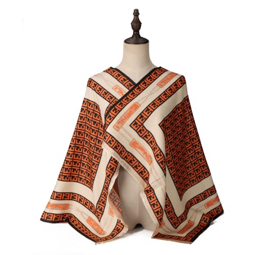 SF1730 ORANGE - Women's Fashion Winter Scarf