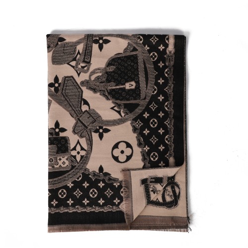 SF1732 BLACK - Women's Fashion Winter Scarf