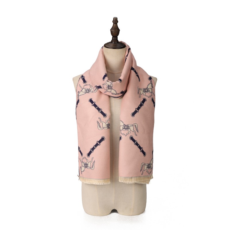 SF1734 PINK - Women's Fashion Winter Scarf