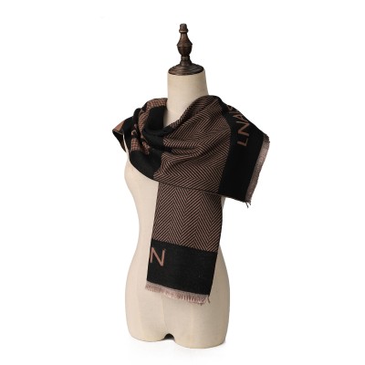 SF1736 BROWN- Women's Fashion Winter Scarf