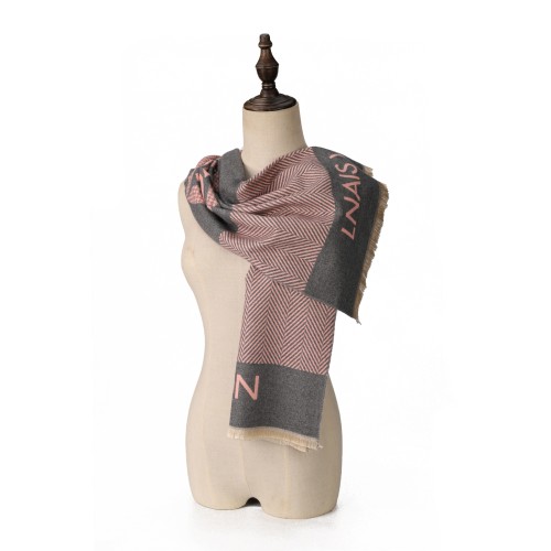 SF1736 PINK- Women's Fashion Winter Scarf