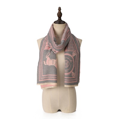 SF1738 PINK - Women's Fashion Winter Scarf