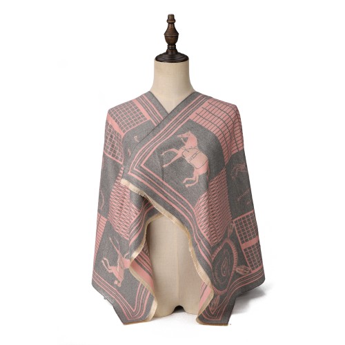 SF1738 PINK - Women's Fashion Winter Scarf