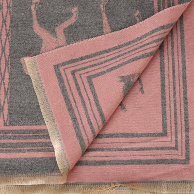 SF1738 PINK - Women's Fashion Winter Scarf