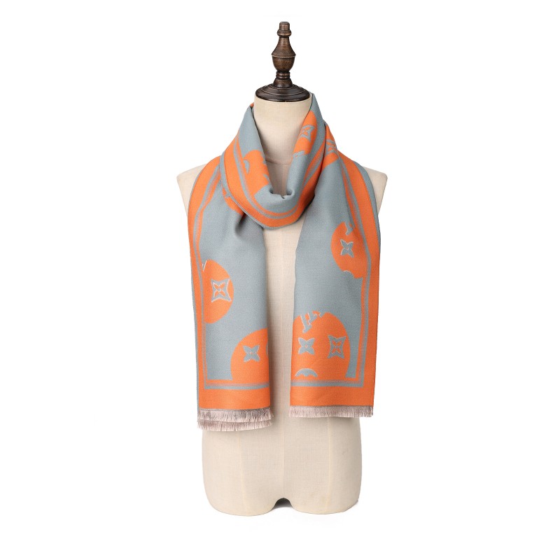 SF1743 ORANGE-Women Fashion Winter Scarf