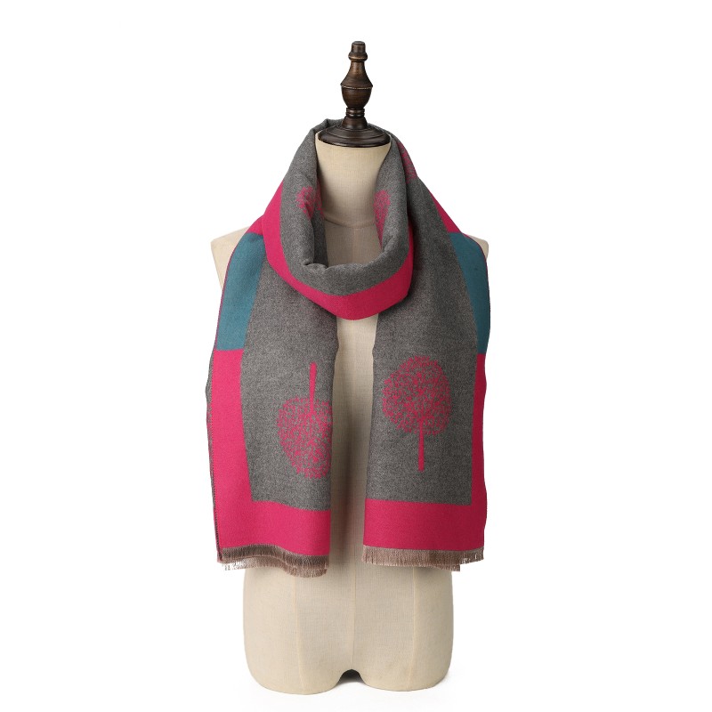 SF1800 FUSHIA - Women's Fashion Winter Scarf