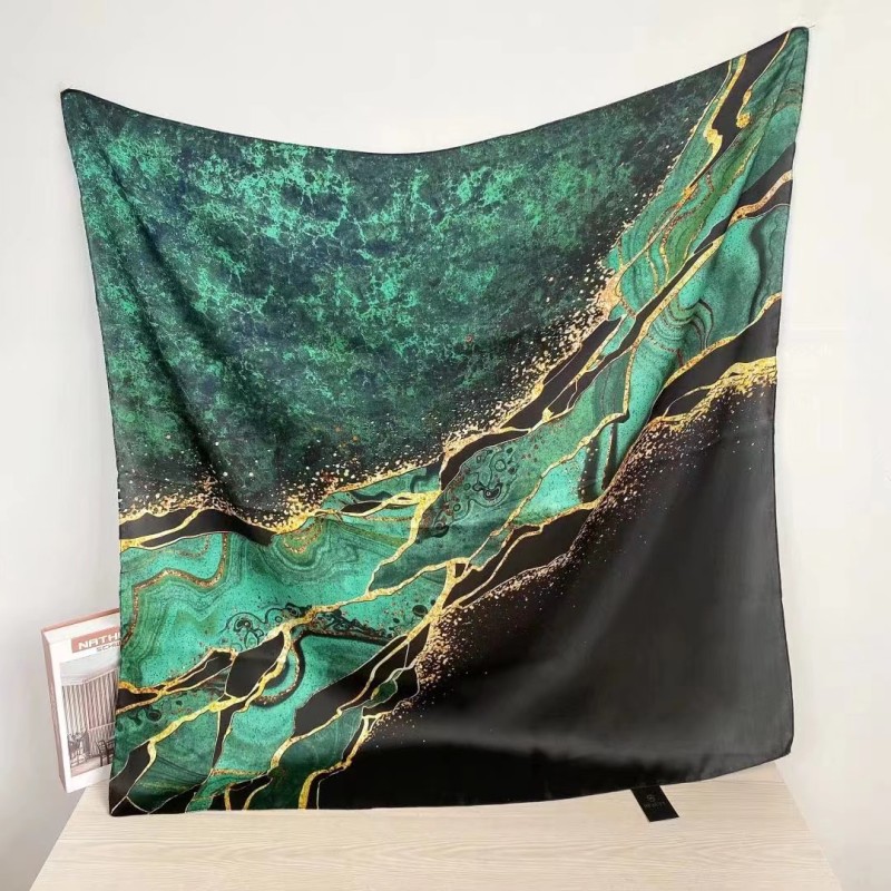 SF3832-GREEN-SPRING SCARF