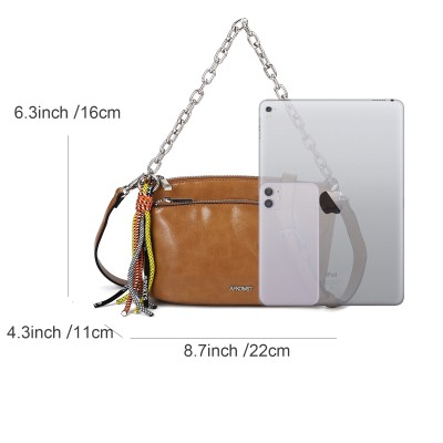 CT35398-Brown- Solid Color Simple Cross-Body Bag CT35398-Brown- Solid Color Simple Cross-Body Bag