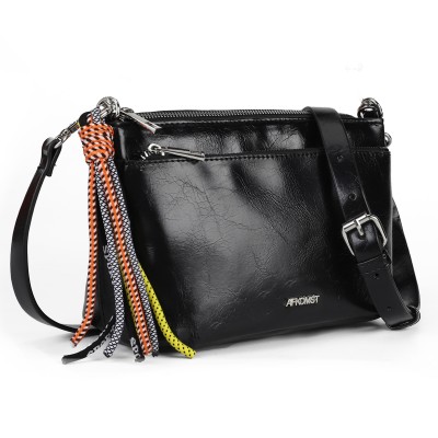 CT35398-Black- Solid Color Simple Cross-Body Bag