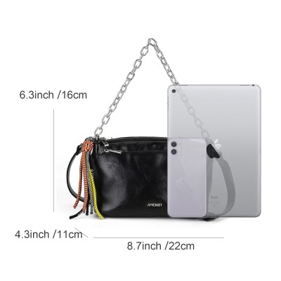 CT35398-Black- Solid Color Simple Cross-Body Bag CT35398-Black- Solid Color Simple Cross-Body Bag