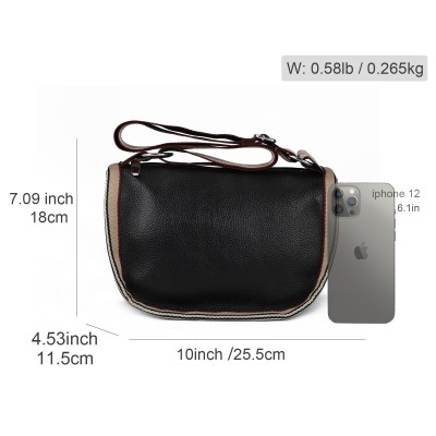 CT36270-Black- Solid Color Simple Cross-Body Bag CT36270-Black- Solid Color Simple Cross-Body Bag