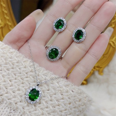 NL0025 Jewelry Set - Necklace, Earrings, Ring NL0025 Jewelry Set - Necklace, Earrings, Ring