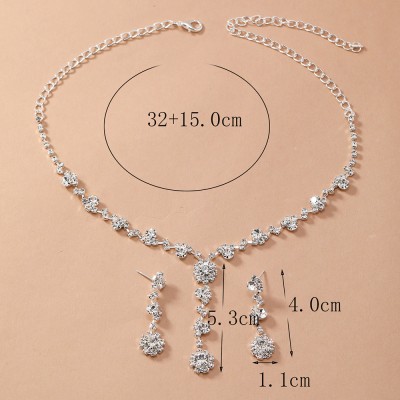 NL0002 SLIVER NECKLACE AND EARRING SET NL0002 SLIVER NECKLACE AND EARRING SET